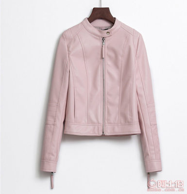 【MILUOSIYU機車皮衣女式皮衣短款修身皮夾克PU小外套2017春裝機車服廠家直銷20160001】平湖市子萱服裝店 - 產品庫